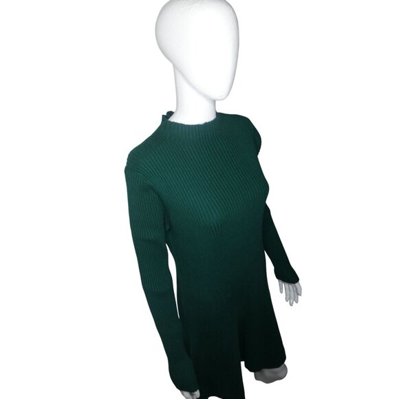 J Crew Women's Ribbed‎ Mini Sweater-Dress Size L - Picture 4 of 13